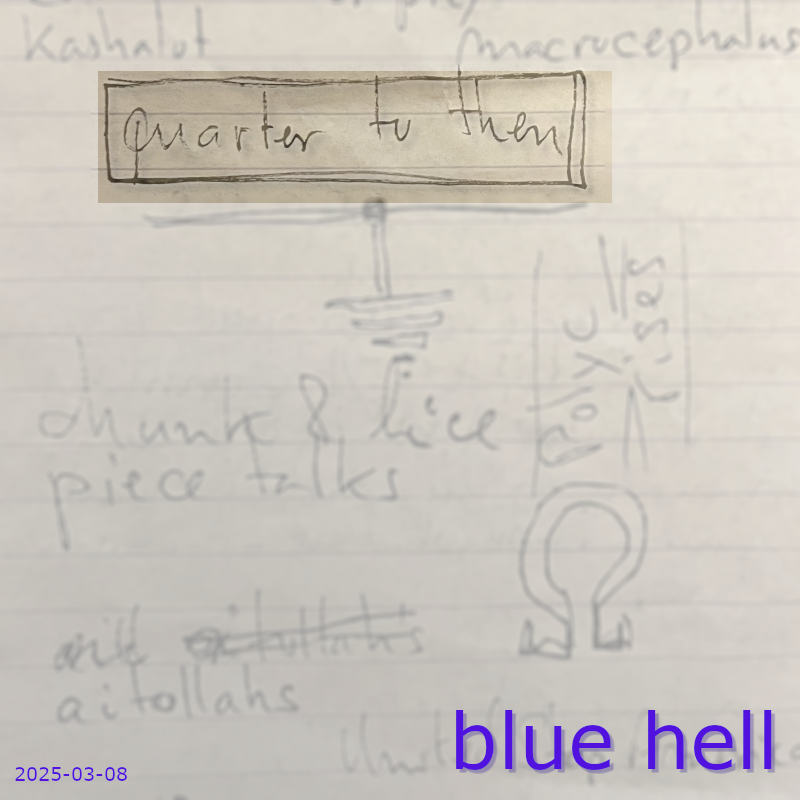 2025-03-08 - blue hell - quarter to then